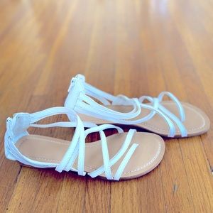 White Carlos Santana Sandals